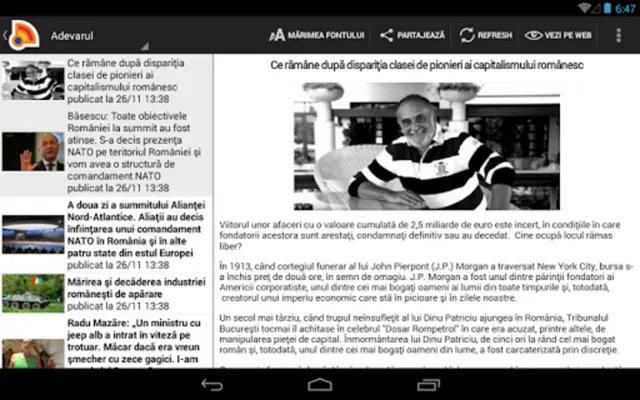 Stiri din Romania android App screenshot 4