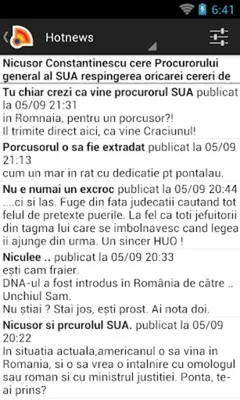 Stiri din Romania android App screenshot 8